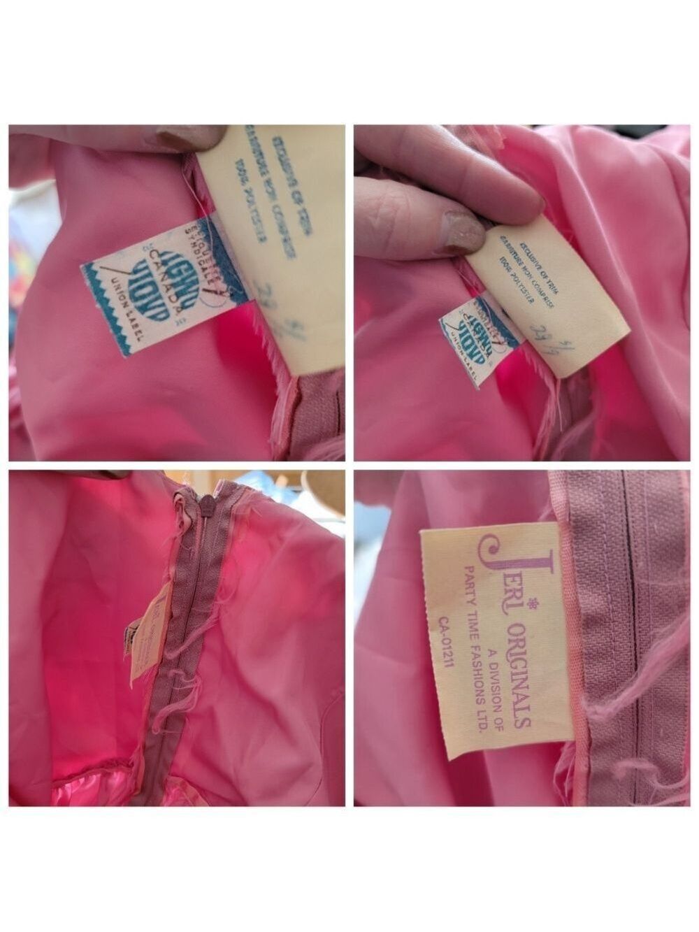 Vintage One Shoulder Pink Dress #3047 - Picture 16 of 16